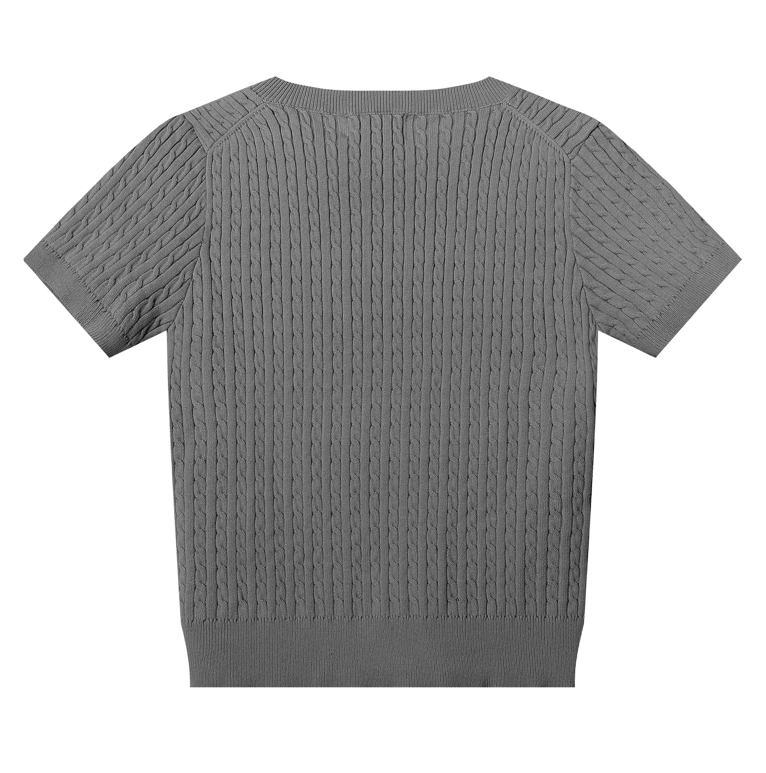 🅿️138 L38 #Ralph Lauren•New V-neck small logo embroidered short-sleeved bottoming knitted sweater ✅✅✅ Ready in stock Focus on quality Feel free to compare Evergreen models that are not off the shelves Bosses can rest assured to sell Size: S M L